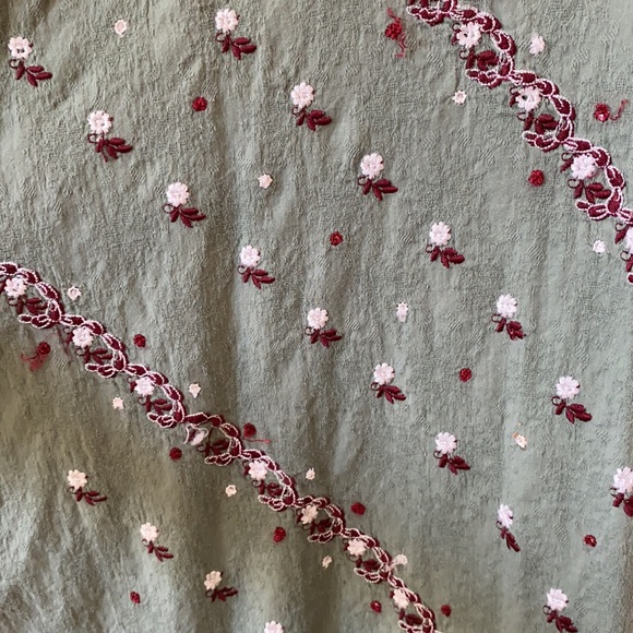 Olive Patterned Dress - Picture 2 of 4